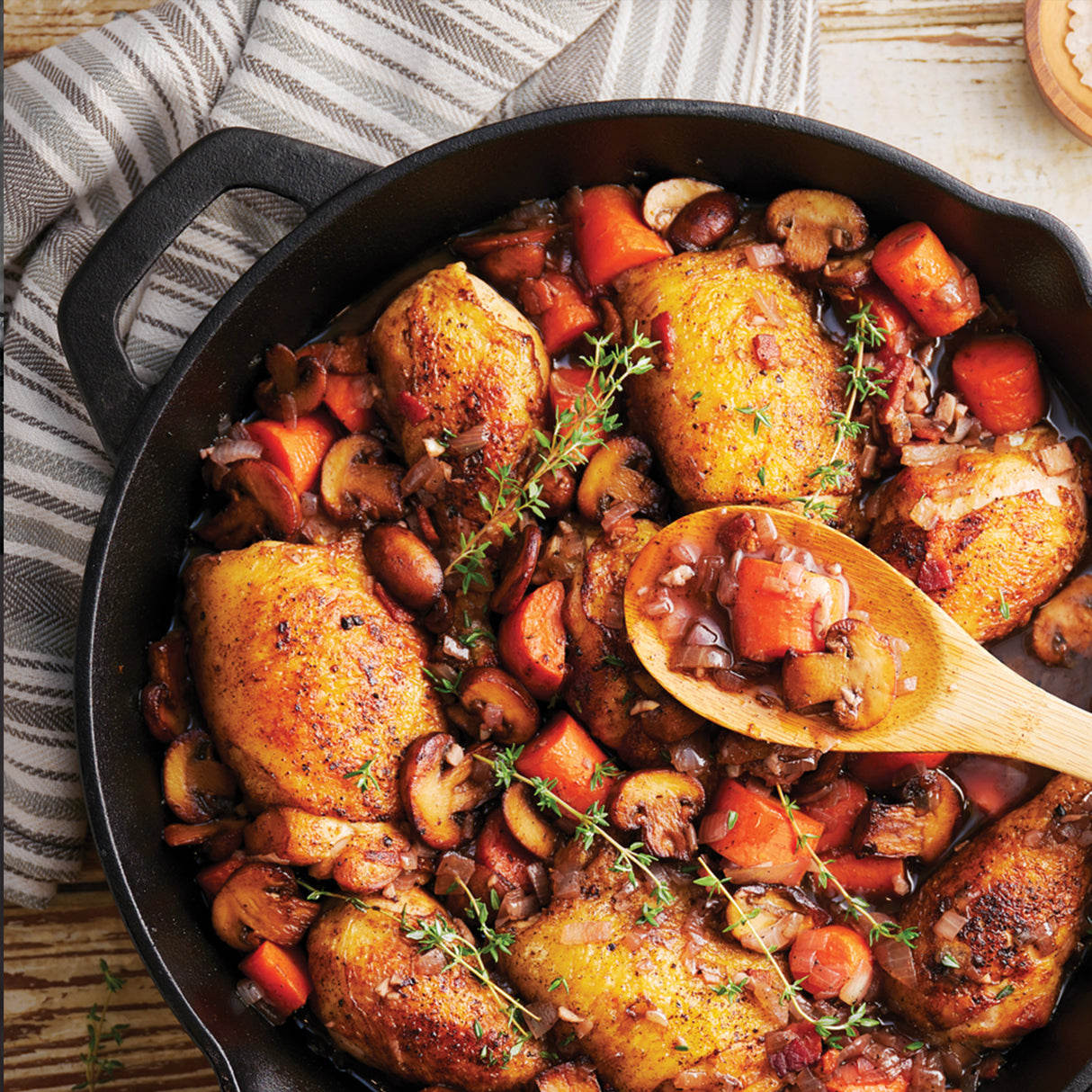 Pre-Seasoned Cast Iron Skillet Pan, 30cm