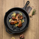 Pre-Seasoned Cast Iron Skillet Pan, 30cm