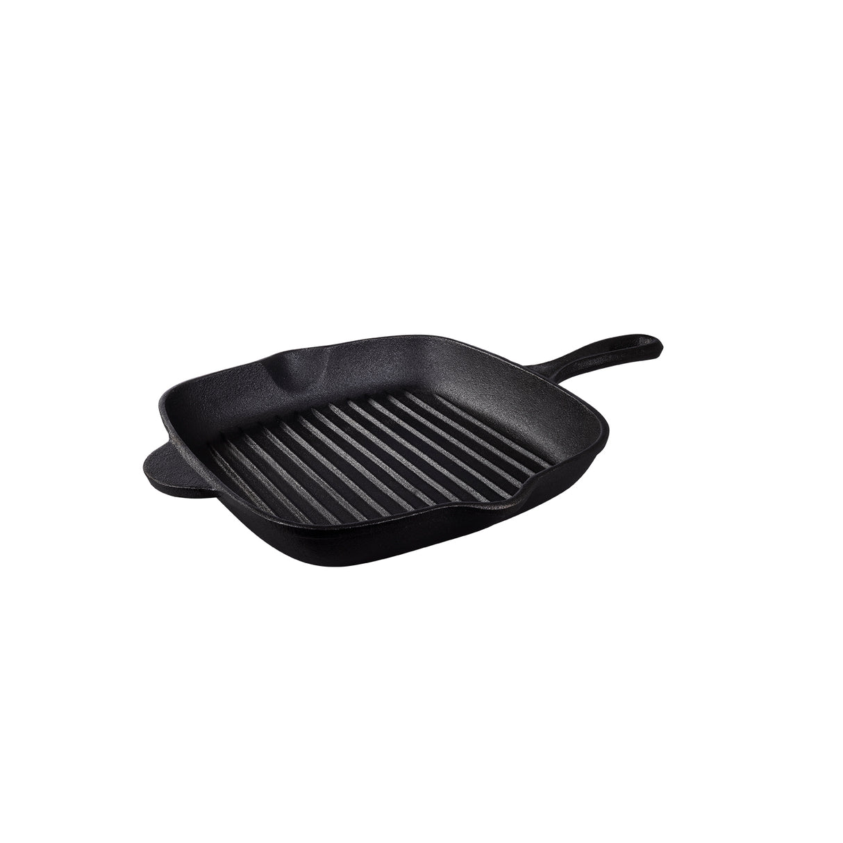 Pre-Seasoned Cast Iron Square Griddle Pan, 27cm