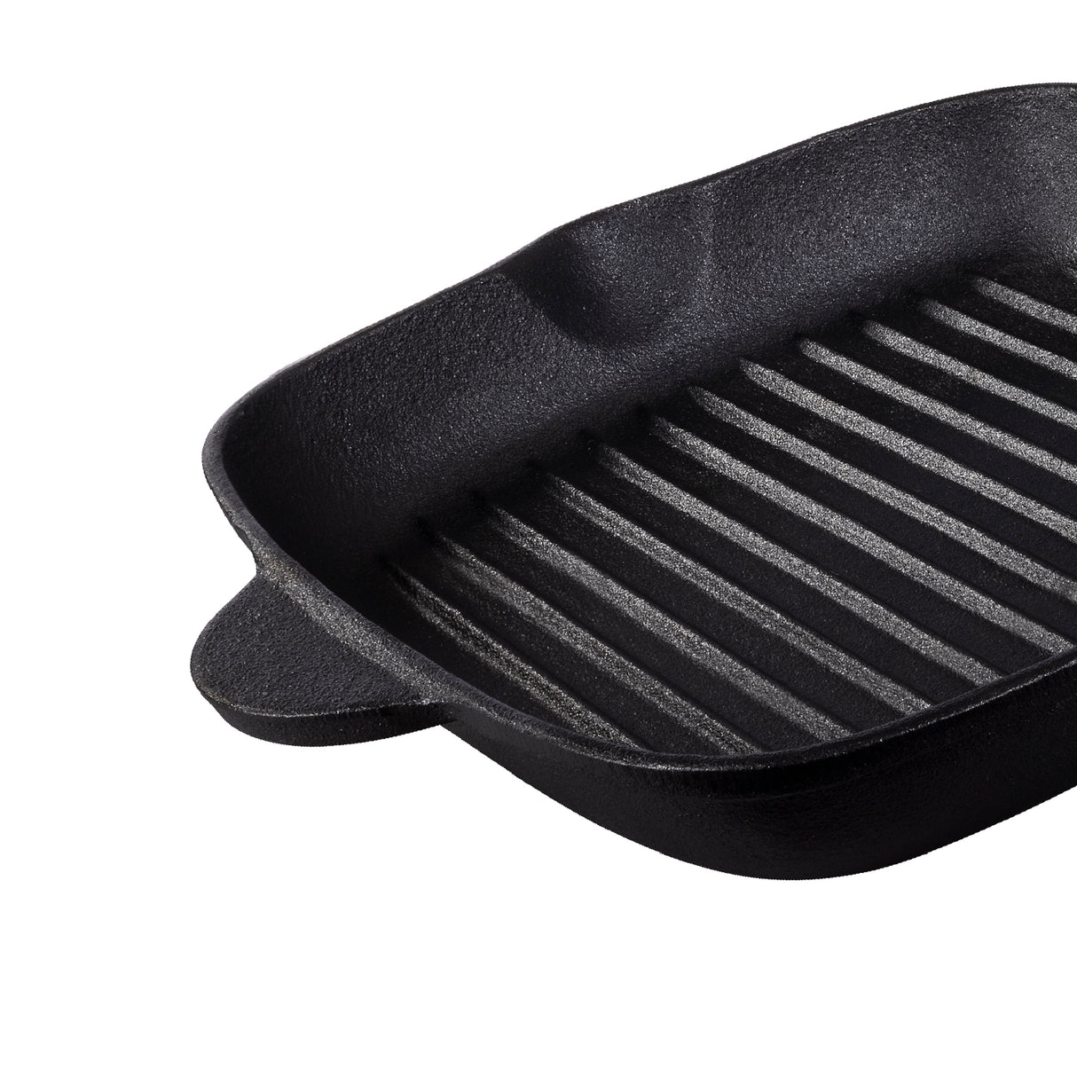 Pre-Seasoned Cast Iron Square Griddle Pan, 27cm