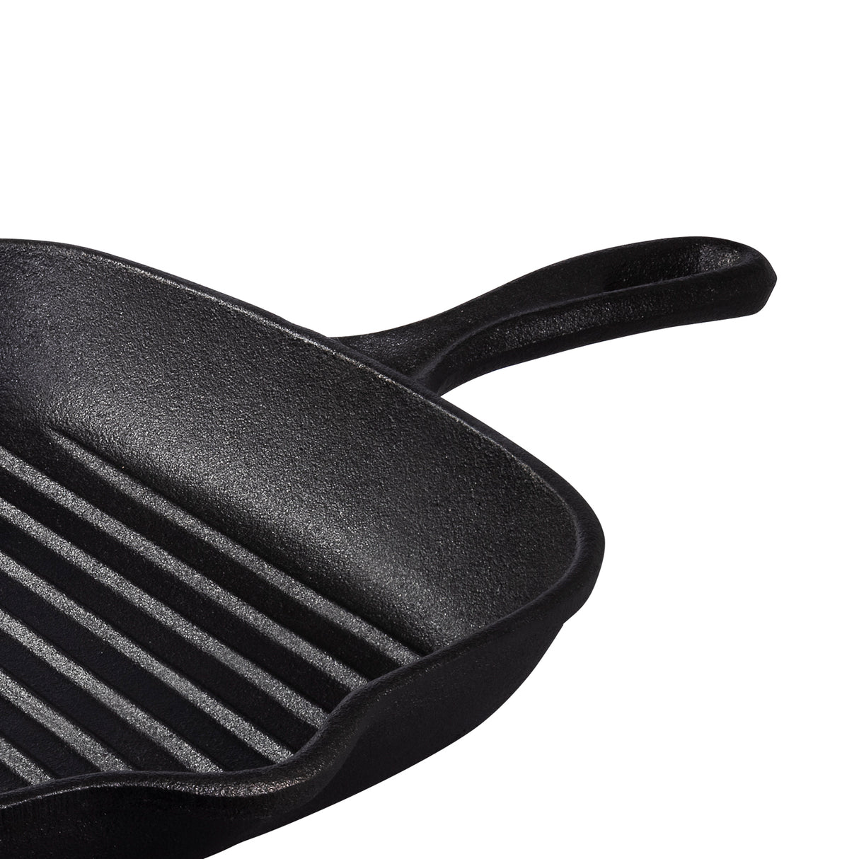Pre-Seasoned Cast Iron Square Griddle Pan, 27cm