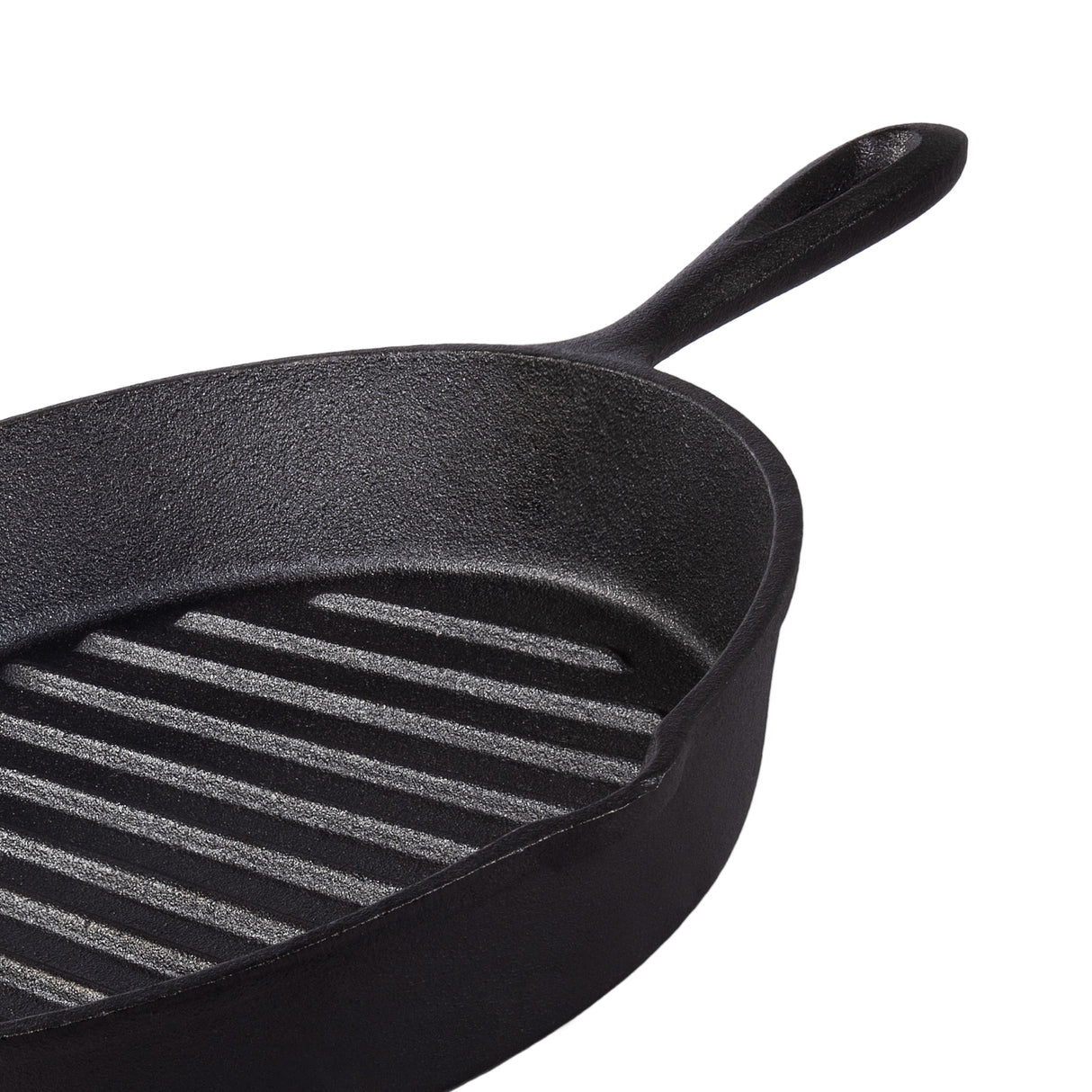 Pre-Seasoned Cast Iron Griddle Pan, 28cm