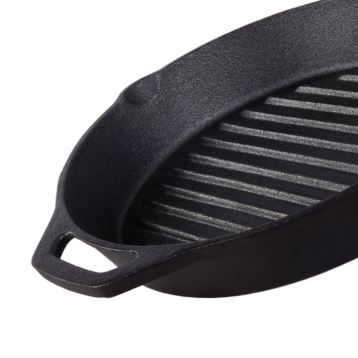 Pre-Seasoned Cast Iron Griddle Pan, 28cm