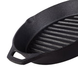 Pre-Seasoned Cast Iron Griddle Pan, 28cm