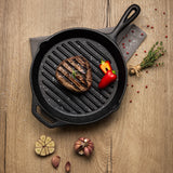Pre-Seasoned Cast Iron Griddle Pan, 28cm