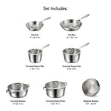 Tempo 7-Piece Stainless Steel Cookware Set