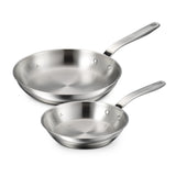 Tempo 2-Piece Stainless Steel Frying Pan Set, 20cm and 25cm