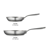 Tempo 2-Piece Stainless Steel Frying Pan Set, 20cm and 25cm