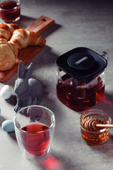 Glass and Stainless Steel Teapot with Infuser, 600ml