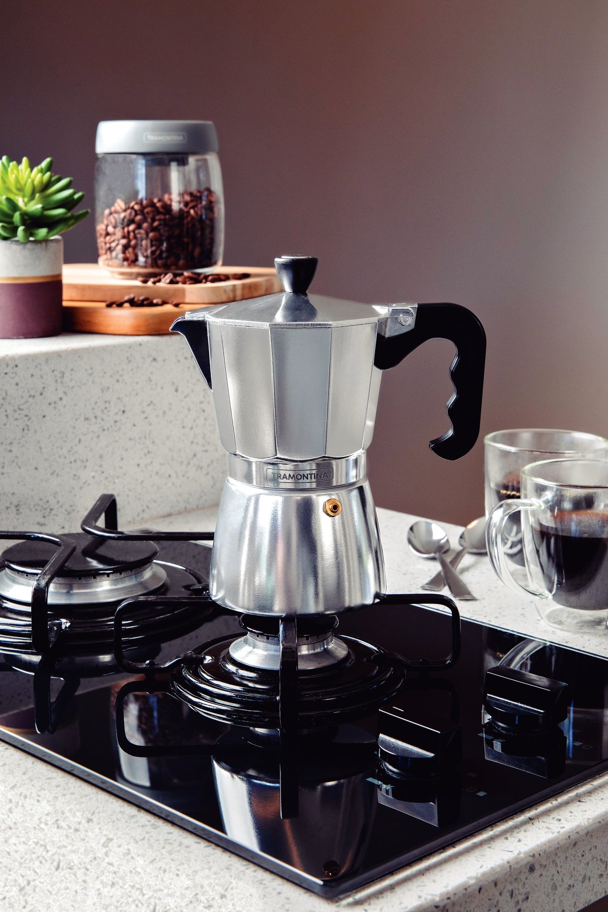 Aluminium Italian Espresso Coffee Maker, 320ml