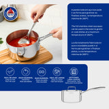Grano Try-Ply Clad Stainless Steel Sauce Pan, 20cm, 3.1L