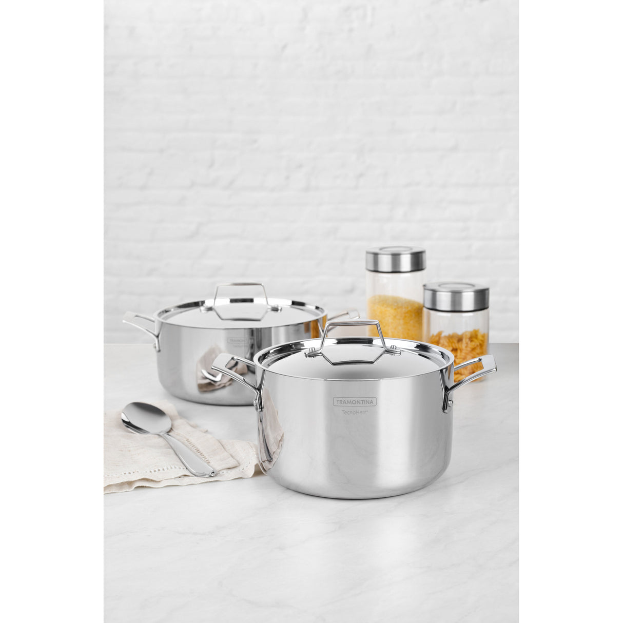 Grano Try-Ply Clad Stainless Steel Shallow Casserole, 24cm, 4.4L