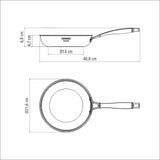 Grano Try-Ply Clad Non-Stick Frying Pan, 20cm, 1.2L