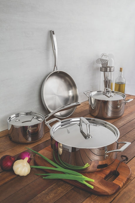 Grano Try-Ply Clad Stainless Steel Frying Pan, 26cm, 2.2L