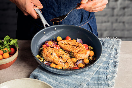 Grano Try-Ply Clad Ceramic Frying Pan, 30cm