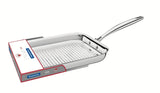 Grano Try-Ply Clad Stainless Steel Skillet Grill, 22cm, 1.2L