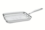 Grano Try-Ply Clad Stainless Steel Skillet Grill, 22cm, 1.2L