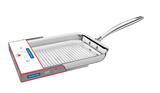 Grano Try-Ply Clad Stainless Steel Skillet Grill, 28cm, 1.9L