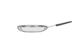 Professional Stainless Steel Frying Pan with Tri-Ply Base and Removable Grey Silicone sleeve, 30cm