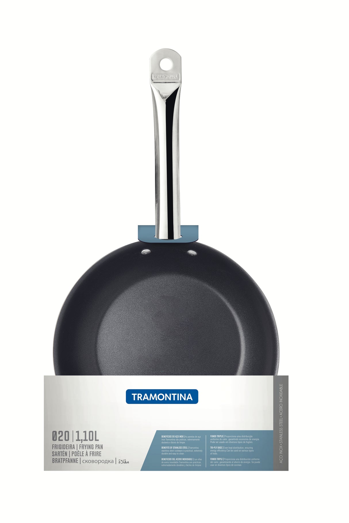 Professional Tri-Ply Base Non-Stick Frying Pan, 20cm, 1.1L