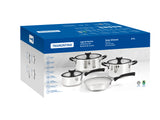 Solar Stainless Steel 4-Piece Cookware Set