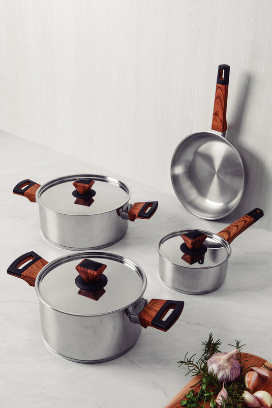 Tramontina 4-Piece Brava Cookware Set - Stainless Steel
