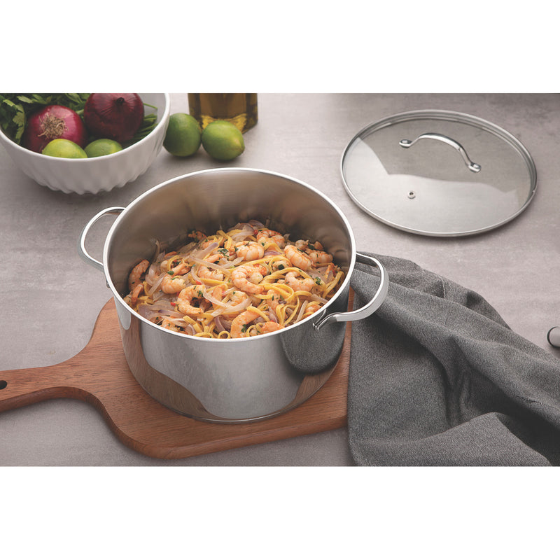 Load image into Gallery viewer, Tramontina 4-Piece Una Cookware Set - Stainless Steel
