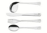 Baby Friends 4-Piece Stainless Steel Baby Cutlery Set