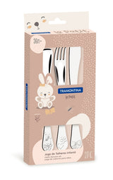 Le Petit 3-Piece Stainless Steel Chidren Flatware Set for Girls