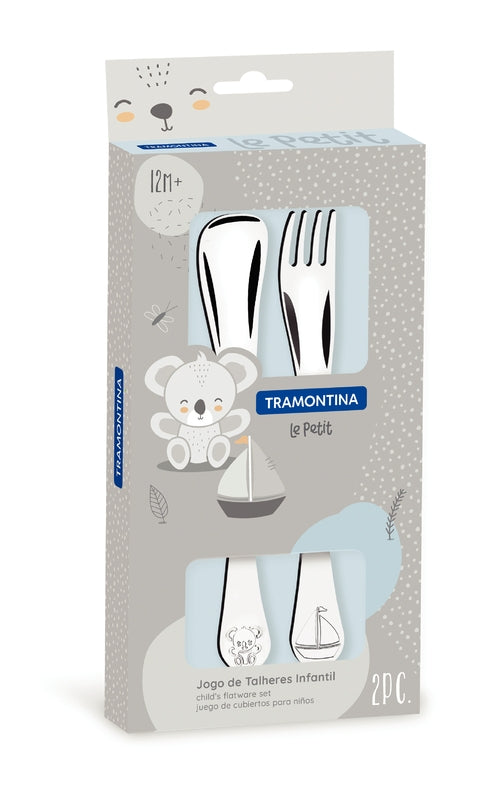 Le Petit 2-Piece Stainless Steel Chidren Flatware Set for Boys