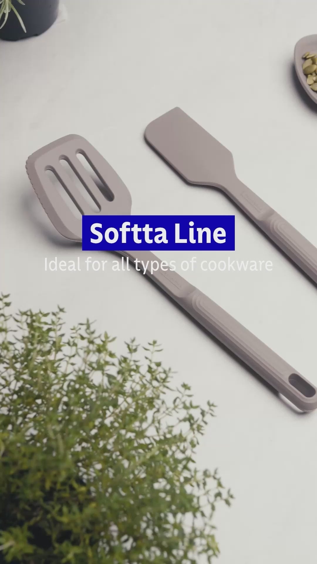 Soffta 5-Piece Grey Silicone Utensil Set