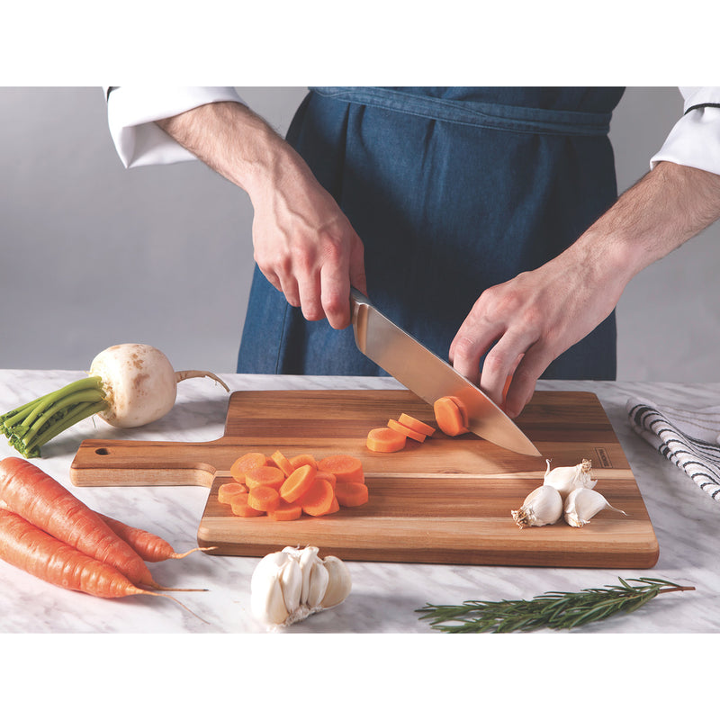 Load image into Gallery viewer, Tramontina Cutting Board Cutting Board With Handle, Teak Wood 340x230mm
