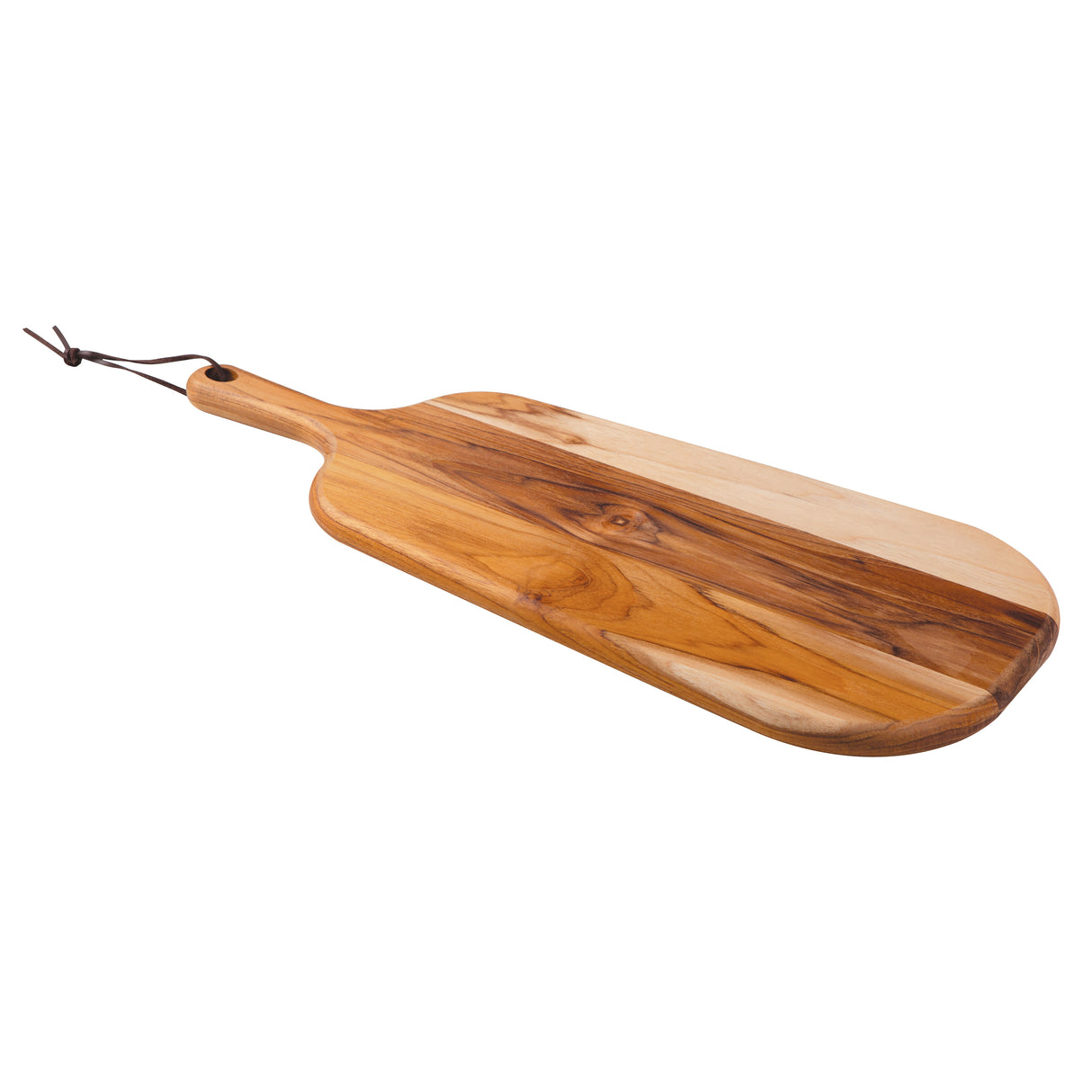 Provence Teak Wood Breadboard with Handle, 48x19cm - FSC Certified