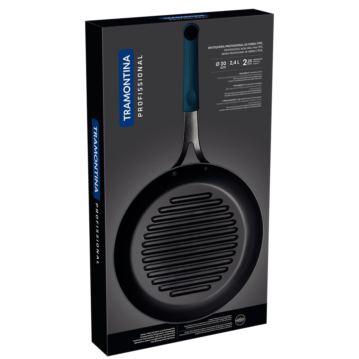 Professional Iron Skillet Grill, 30cm, 2.4L