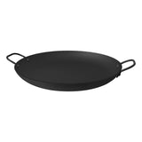 Churrasco Black Nitrocarburized Carbon Steel Round Griddle Pan, 40cm