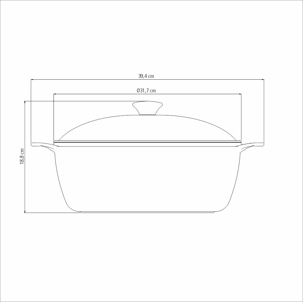 Lyon Golden Casserole, 30cm, 6.8L