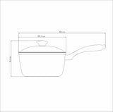 Lyon Black Sauce Pan, 20cm, 2.8L
