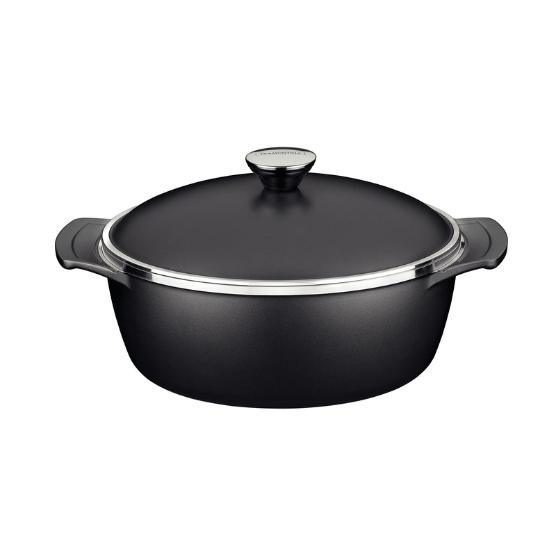 Load image into Gallery viewer, Tramontina Lyon Black Casserole, 24cm, 3.7L
