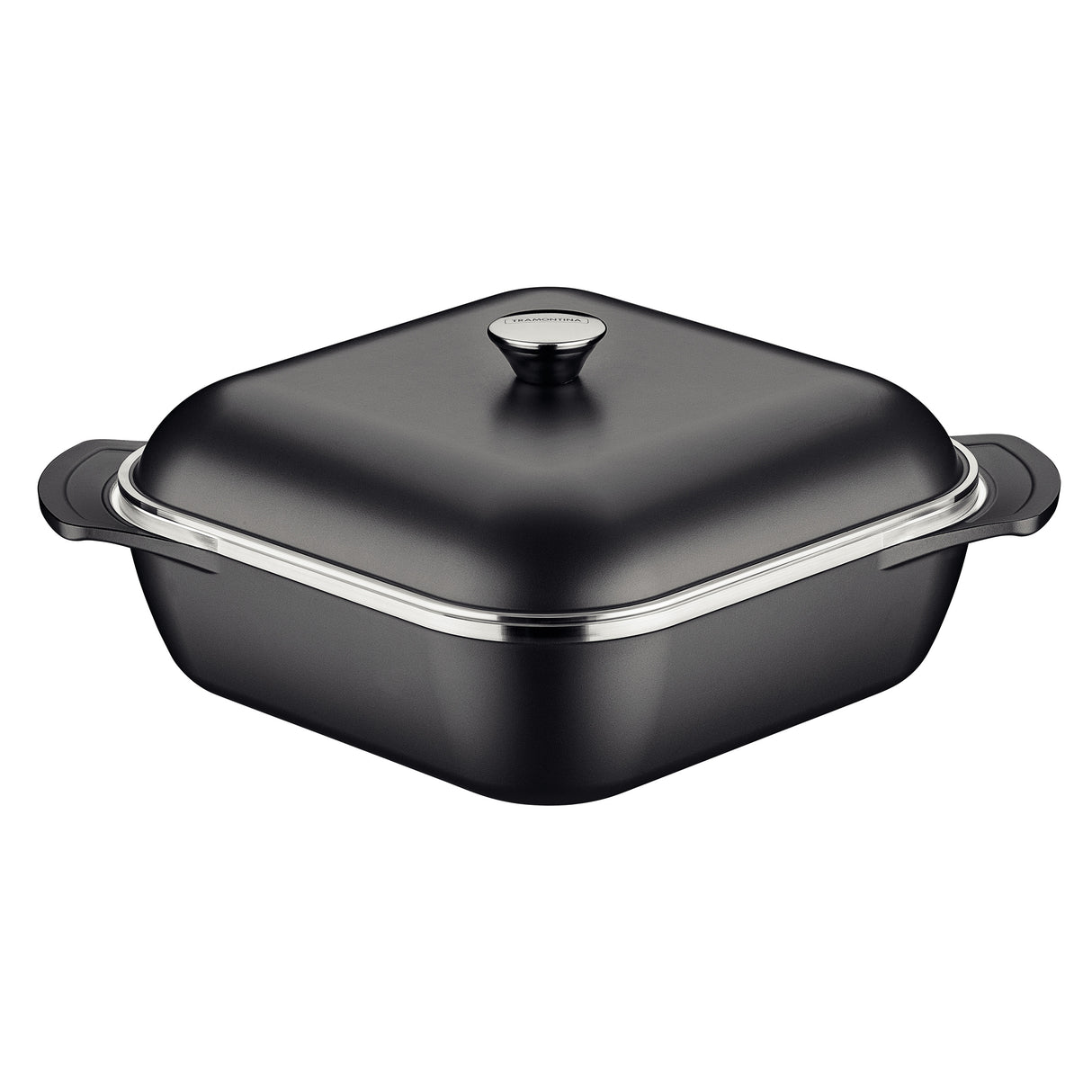 Lyon Black Square Pot, 28cm, 5.5L
