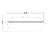 Lyon Golden Square Pot, 28cm, 5.5L