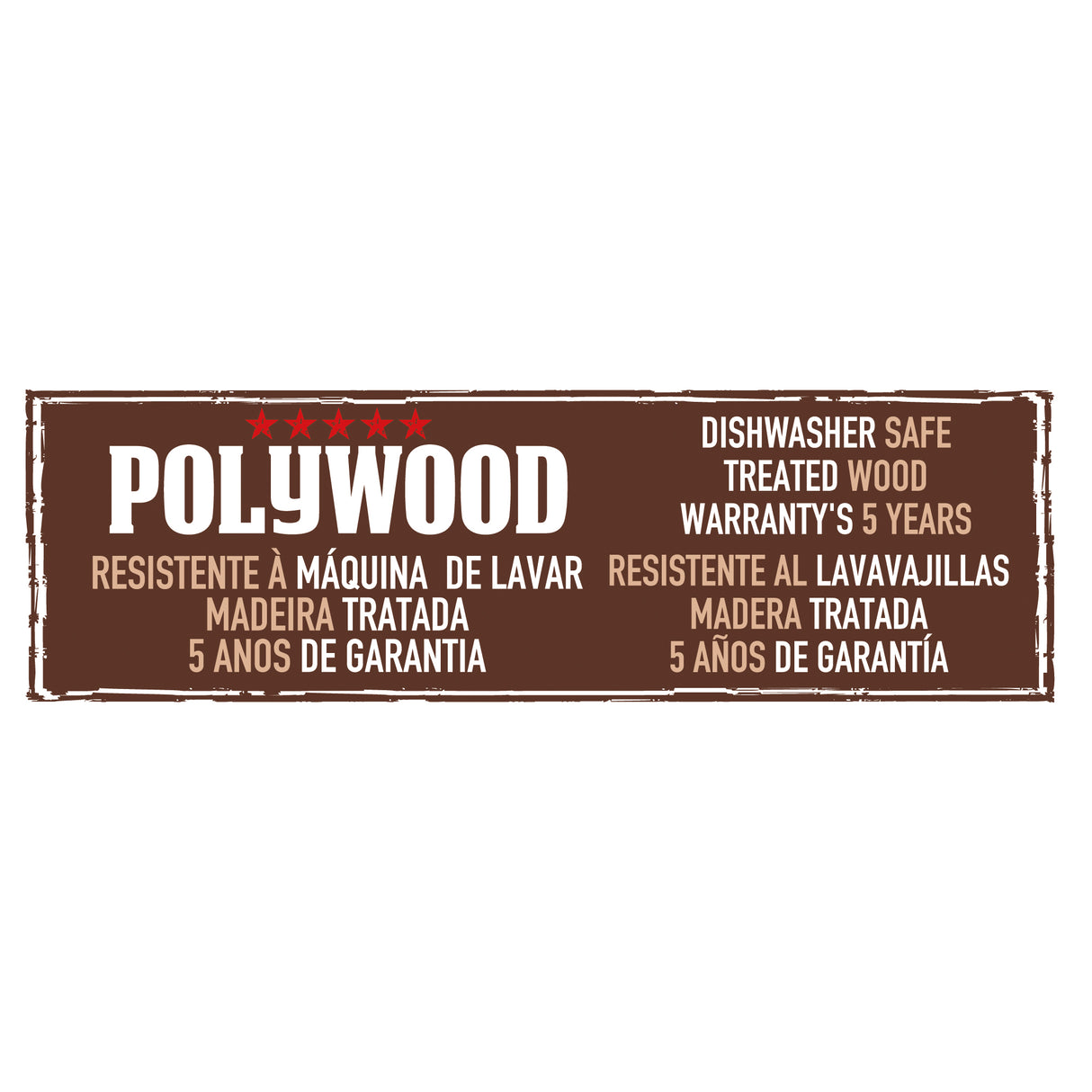Polywood Cleaver, 6"