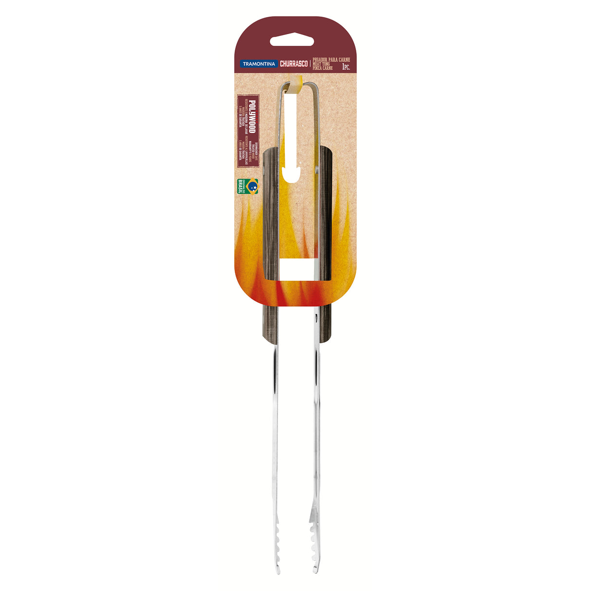 Churrasco Polywood Meat Tong, 8"
