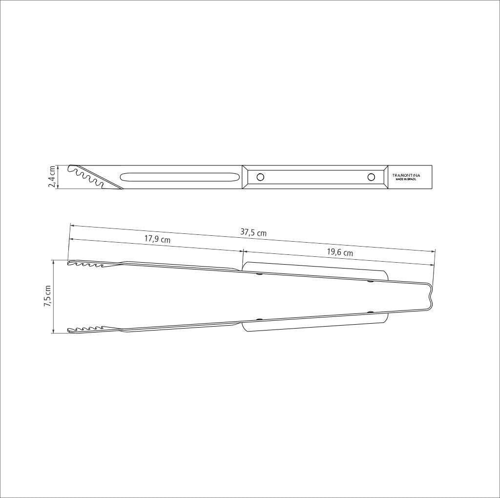 Churrasco Polywood Meat Tong, 8"