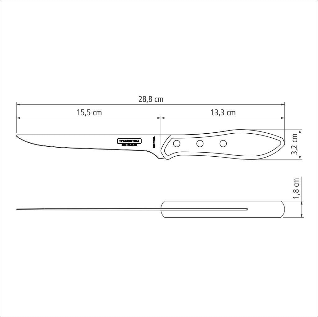 Churrasco Polywood Fillet Knife, 6"