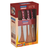 Churrasco Polywood 5-Piece Knife Block, Brown