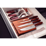 Churrasco Polywood 5-Piece Knife Block, Brown