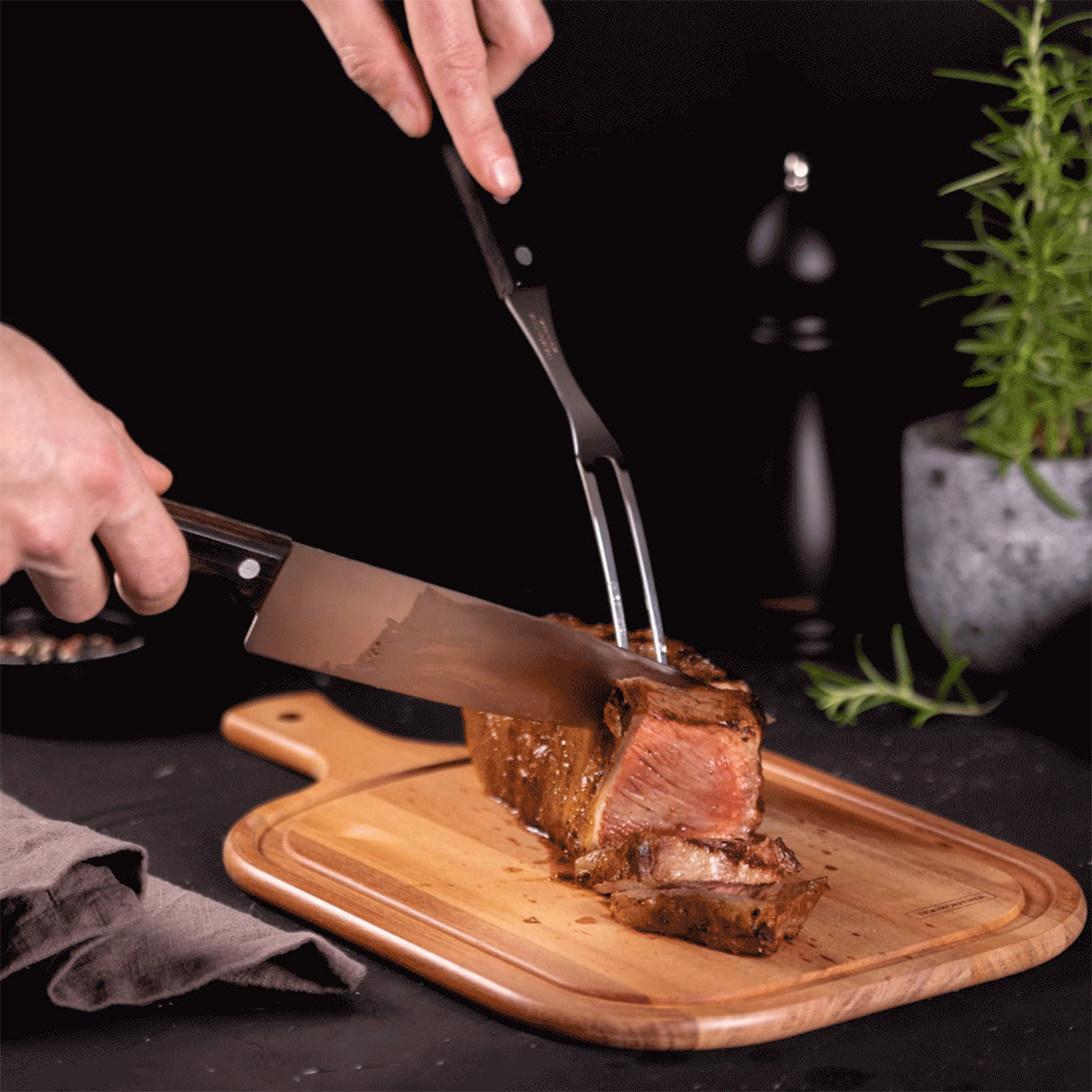 Churrasco Polywood 3-Piece BBQ Set, Brown