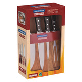 Churrasco Polywood 5-Piece Knife Block, Brown