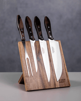 Churrasco Polywood 5-Piece Knife Block, Brown