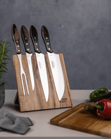 Churrasco Polywood 5-Piece Knife Block, Brown